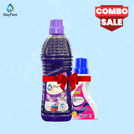 Detergent Liquid (Lavender) Plus Fabric Conditioner Combo